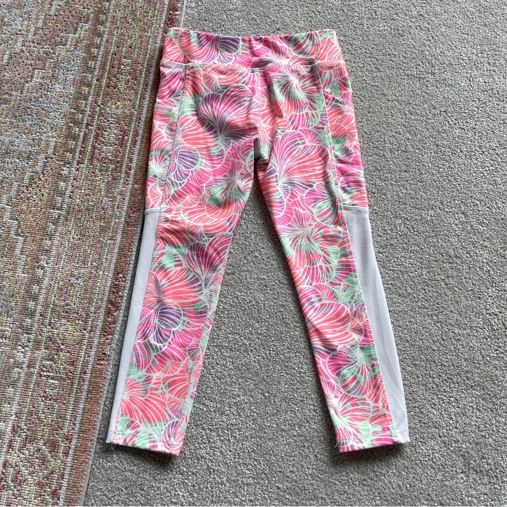 Athletic Works Girls’ Pink & Multicolor Leggings. Size XS (4/5) - Picture 6 of 10